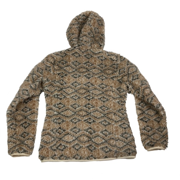 Patagonia Retro X Deep Pile Aztec Hooded Sherpa Fleece Jacket - Picture 6 of 6